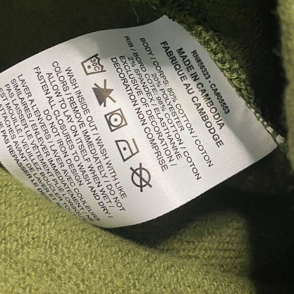 Nike Mens Sportswear Swoosh Semi Brushed Back Olive Pants Size M DD6001-326 New - Picture 11 of 12